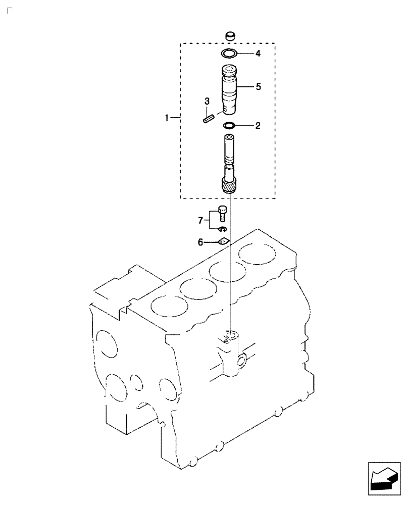 Схема запчастей Case IH FARMALL 35B - (10.001.06) - DRIVE UNIT (10) - ENGINE