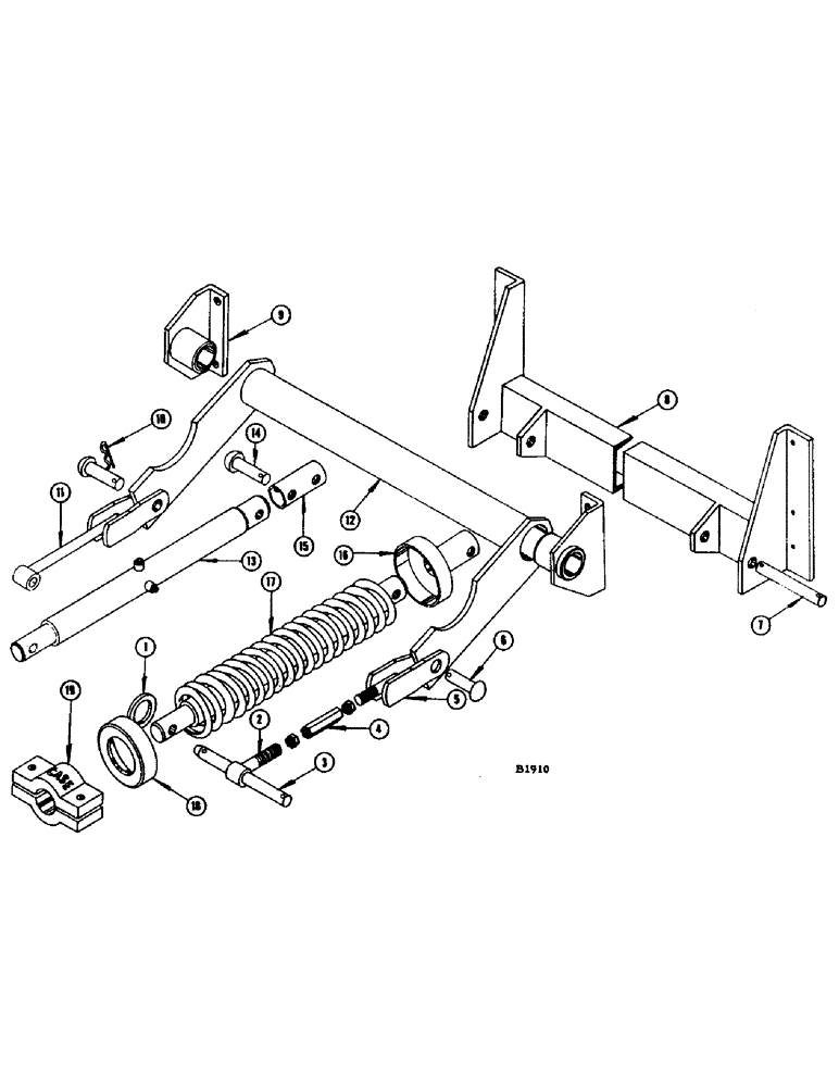 Схема запчастей Case IH 1060 - (084) - HEADER LIFT (58) - ATTACHMENTS/HEADERS