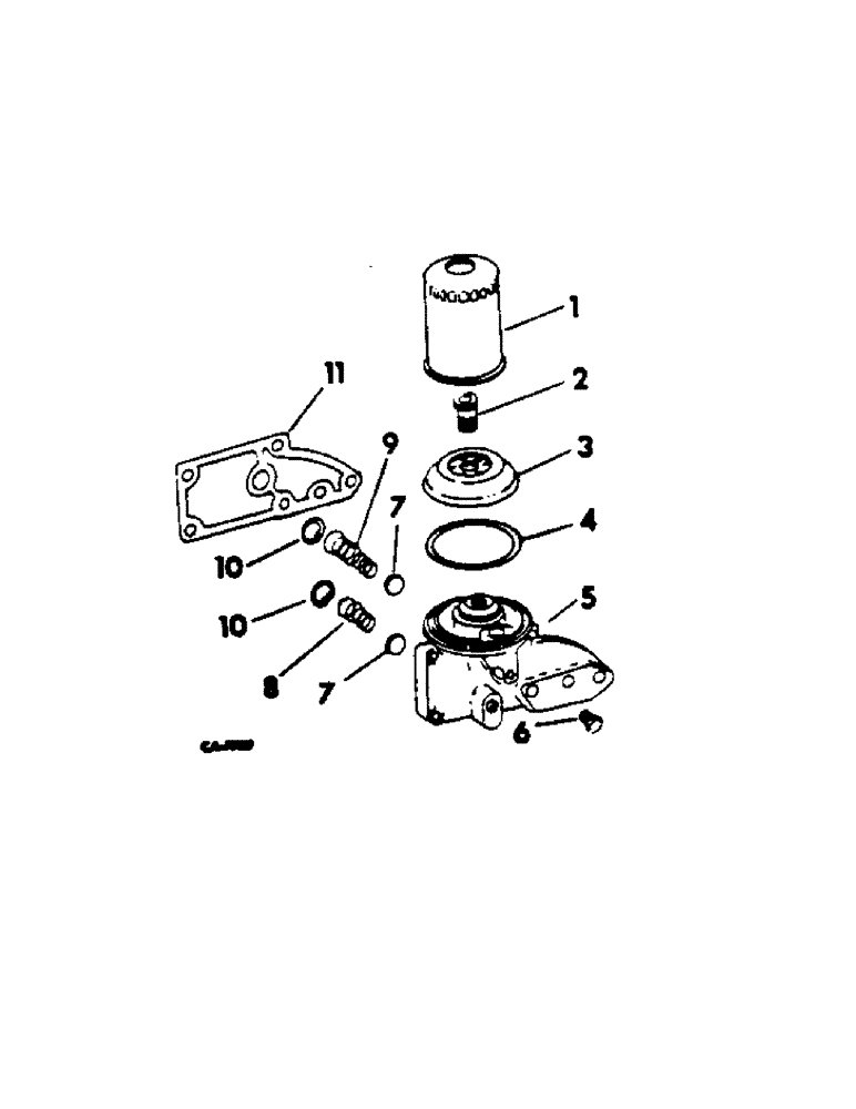 Схема запчастей Case IH C-301 - (E-44) - LUBRICATING OIL FILTER, SPIN-ON TYPE, 616 AND 622 COTTON PICKERS WITH OIL COOLER 