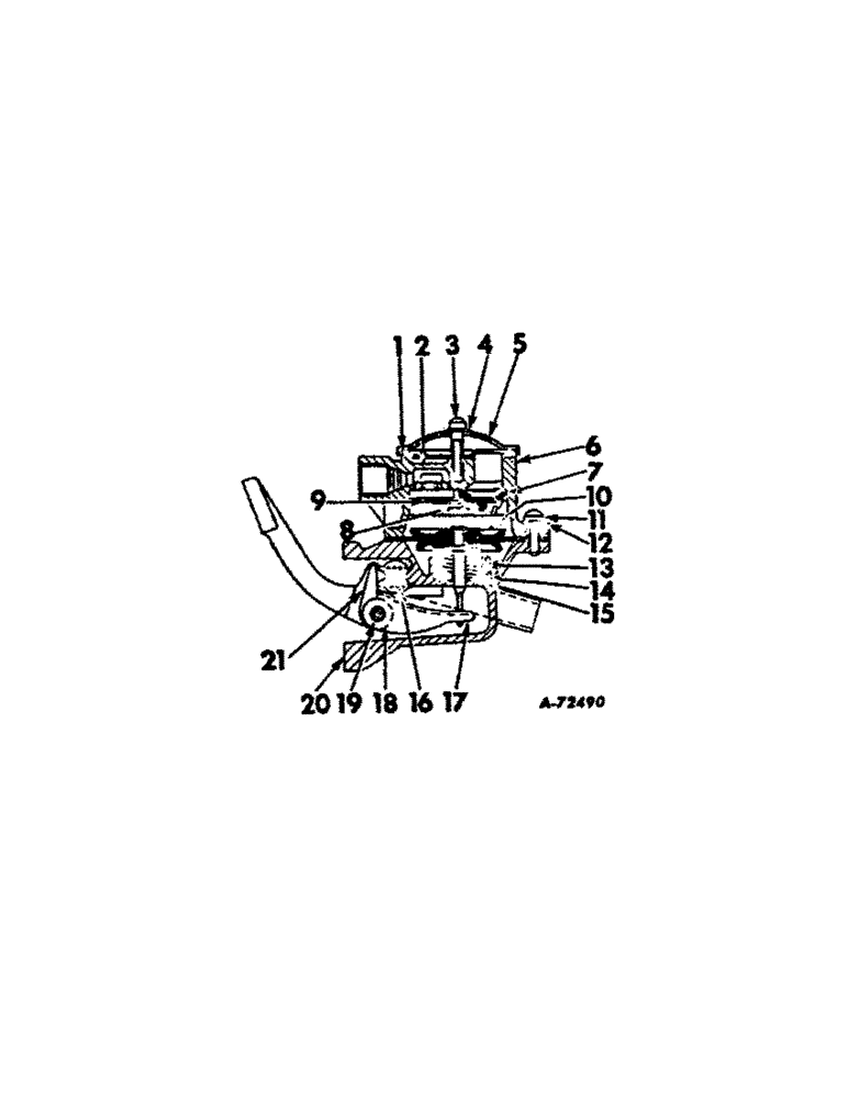 Схема запчастей Case IH BD-154 - (B-24) - FUEL FEED PUMP B-414, 3414, 3444 TRACTORS AND 7000 FORK LIFT 