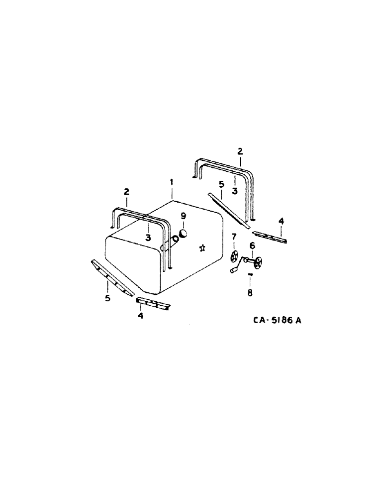 Схема запчастей Case IH 1440 - (12-08[A]) - POWER, FUEL TANK, S/N 10000 AND BELOW Power