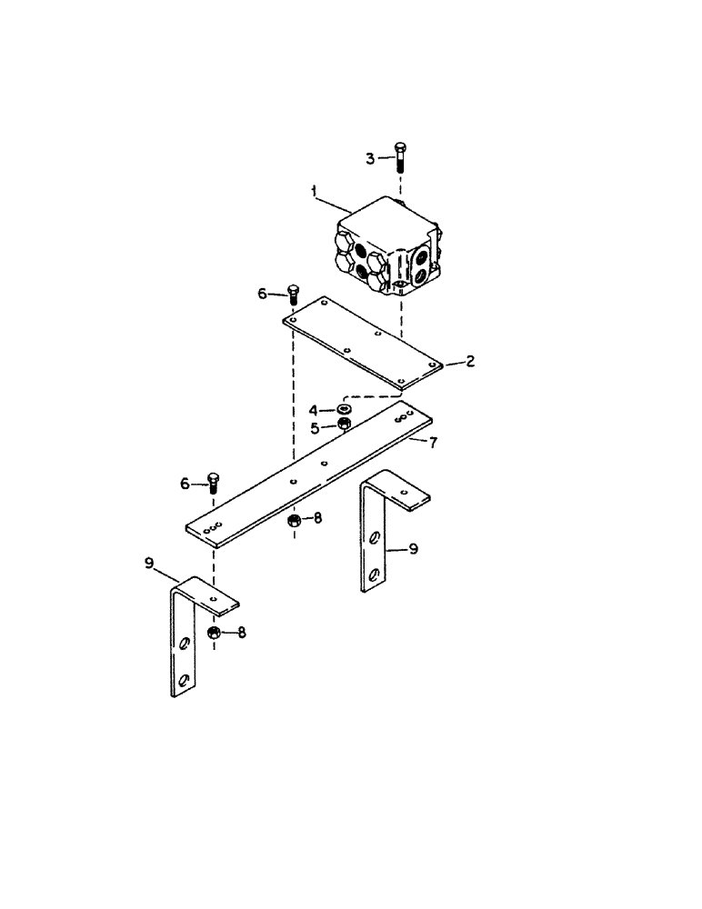 Схема запчастей Case IH 1480 - (15-21) - WHEEL AND TRACTION, POWER GUIDE WHEELS, SERIAL NO. 54299 AND ABOVE, EQUA-TRAC VALVE MOUNTING Wheels & Traction