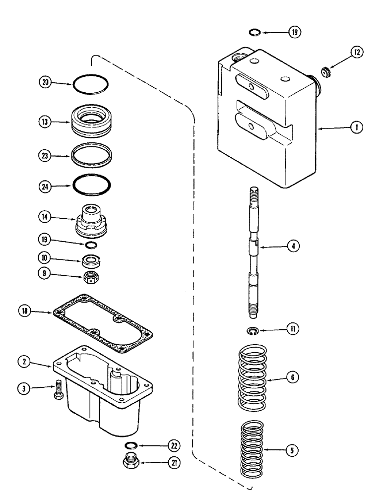 Схема запчастей Case IH 8910 - (7-008) - BRAKE VALVE ASSEMBLY (07) - BRAKES