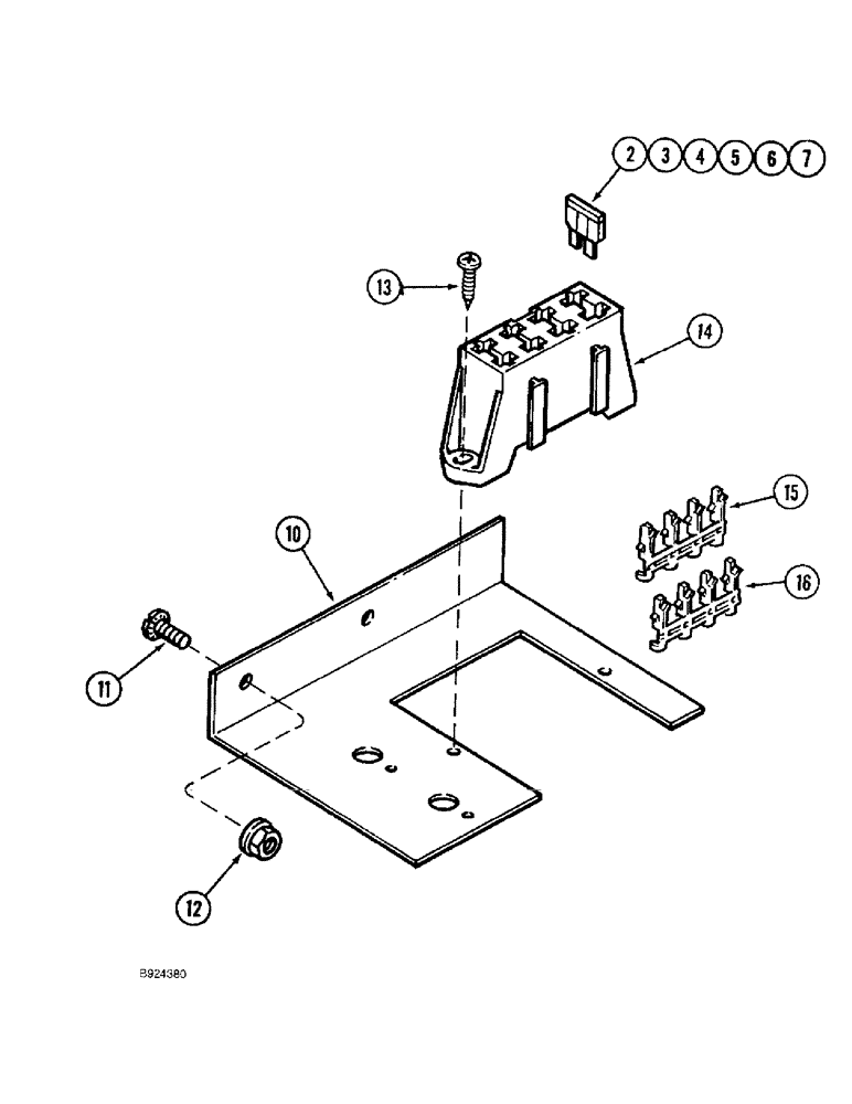 Схема запчастей Case IH 1688 - (4-41A) - FUSE AND FUSE BLOCK (06) - ELECTRICAL