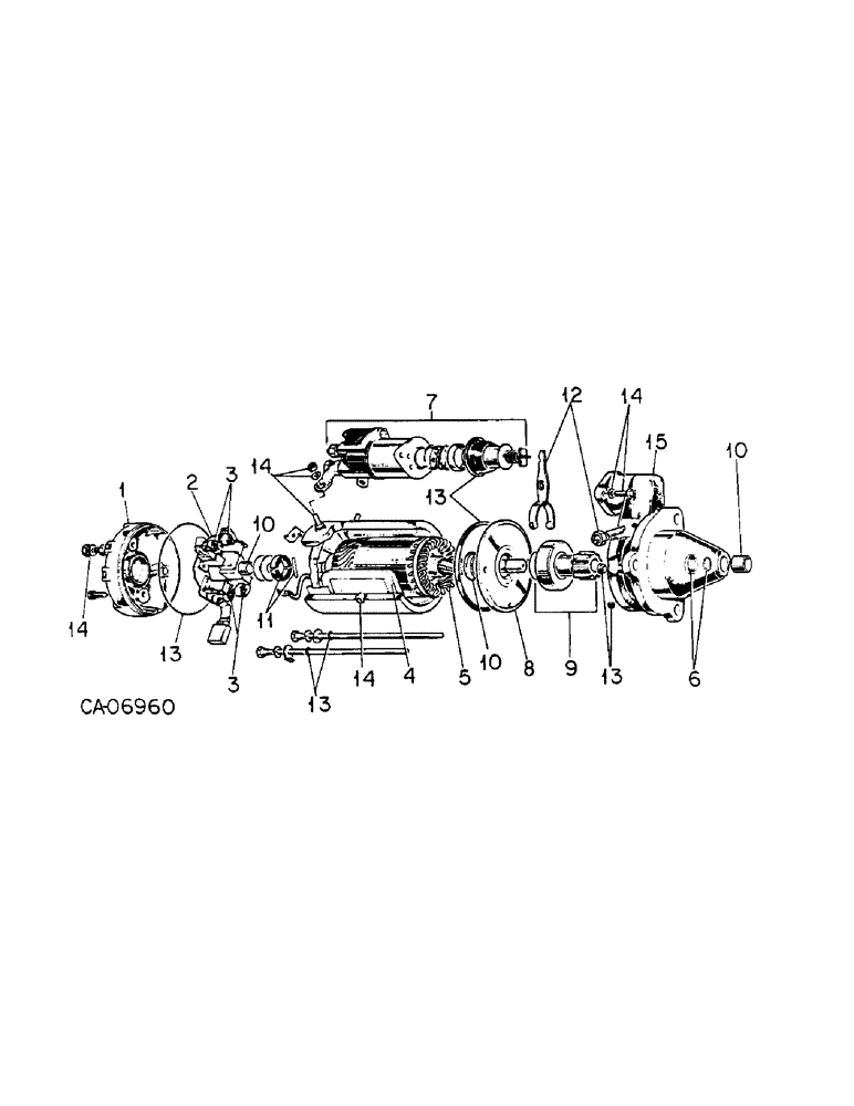 Схема запчастей Case IH HYDRO 186 - (08-10) - ELECTRICAL, CRANKING MOTOR, LUCAS ELECTRICAL LTD (06) - ELECTRICAL