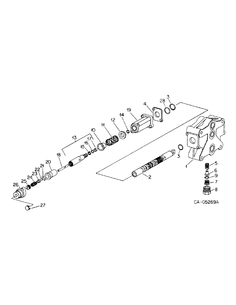 Схема запчастей Case IH 1586 - (10-49) - HYDRAULIC, OPEN CENTER CONTROL VALVE (07) - HYDRAULICS