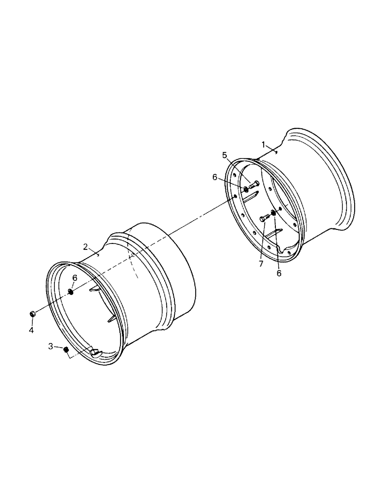 Схема запчастей Case IH CR-1280 - (04-60) - WHELS WITH HUB BOLTED DUALS (04) - Drive Train