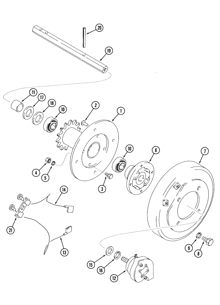 Схема запчастей Case IH 5500 - (9-32) - ELECTRIC CLUTCH (09) - CHASSIS