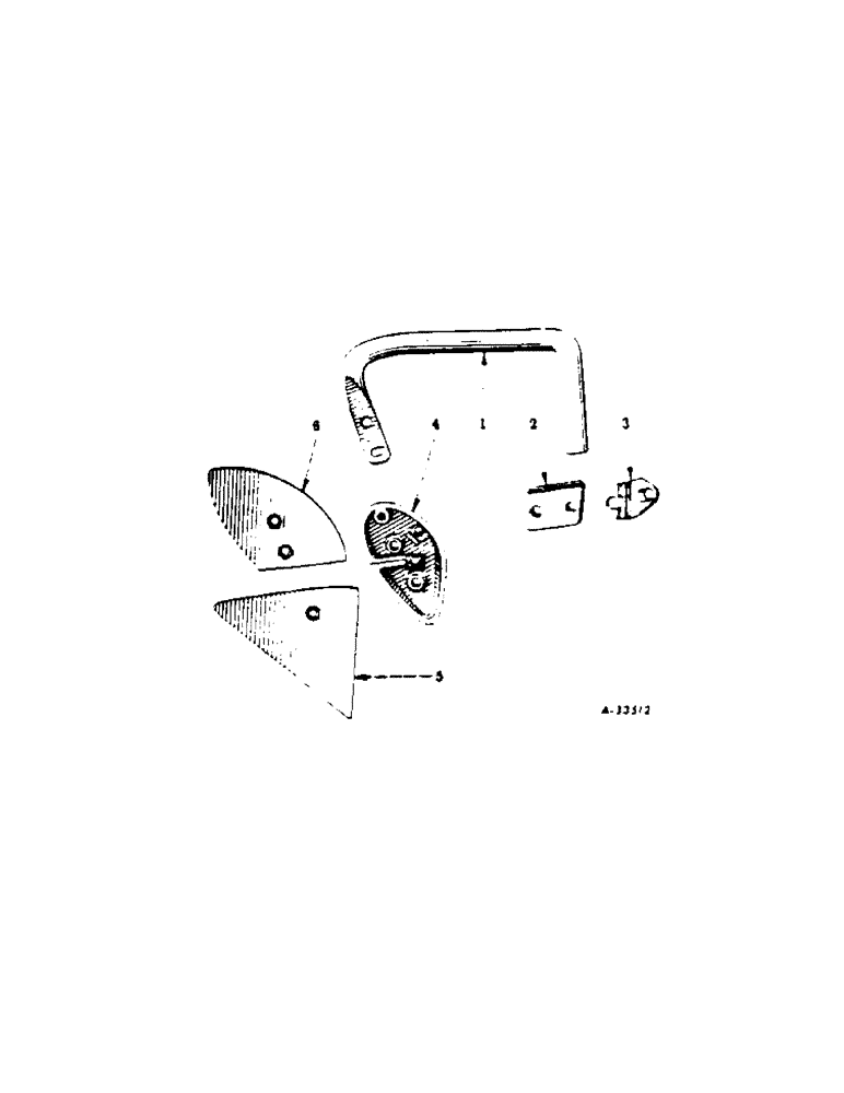 Схема запчастей Case IH 512 - (X-07[B]) - JOINTER, TWO PIECE BLADE, ONE PER FURROW 