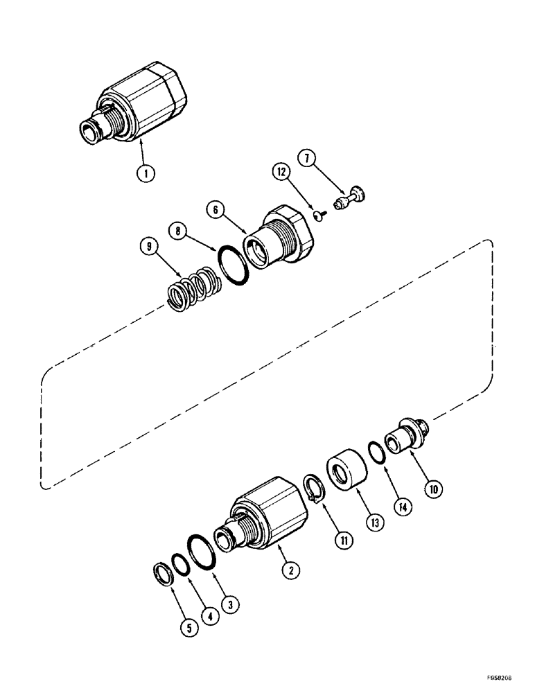 Схема запчастей Case IH 9350 - (8-86) - PRIORITY REMOTE HYDRAULIC VALVE KIT, WITH LOAD CHECK (08) - HYDRAULICS