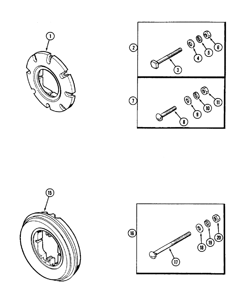 Схема запчастей Case IH 2290 - (6-316) - REAR WHEEL WEIGHTS (06) - POWER TRAIN