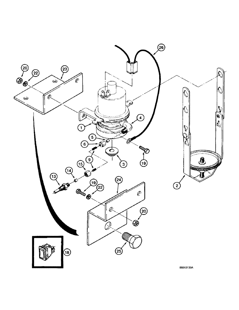 Схема запчастей Case IH 9270 - (2-010) - ETHER STARTING SYSTEM (02) - ENGINE