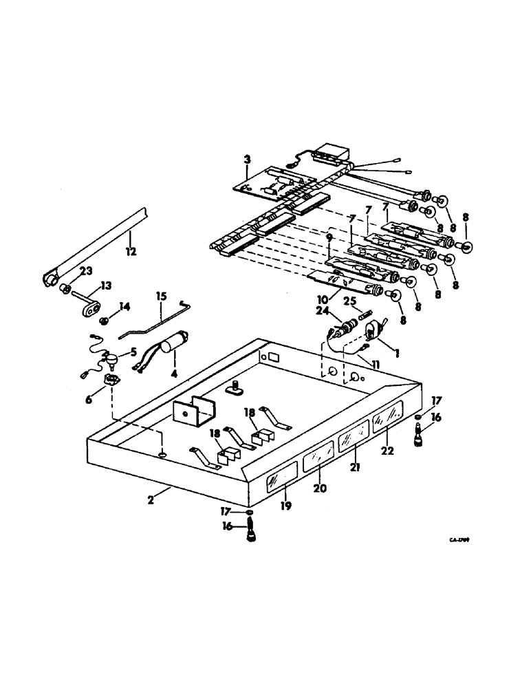 Схема запчастей Case IH 915 - (N-22) - PARTS ACCESSORIES AND ATTACHMENTS, MONITOR CONTROL PANEL Accessories & Attachments