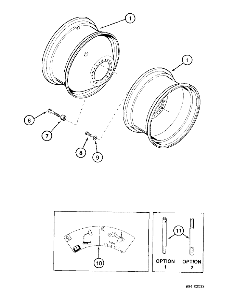 Схема запчастей Case IH 2188 - (6-70) - DRIVE WHEELS, DUAL (03) - POWER TRAIN