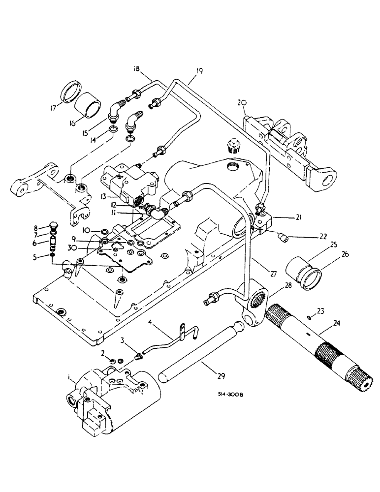 Схема запчастей Case IH 785 - (10-024) - DRAFT CONTROL (07) - HYDRAULICS