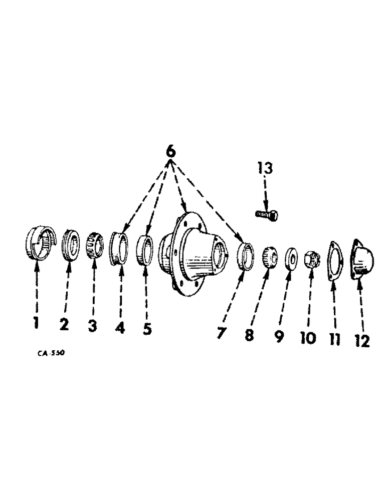 Схема запчастей Case IH 2826 - (14-14) - SUSPENSION, FRONT WHEEL HUB, BEARING AND CAP Suspension