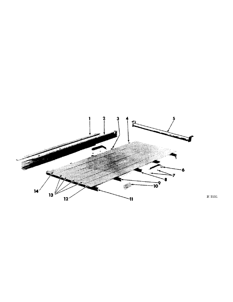 Схема запчастей Case IH 125 - (D-02) - SPREADER BOX BOTTOM 