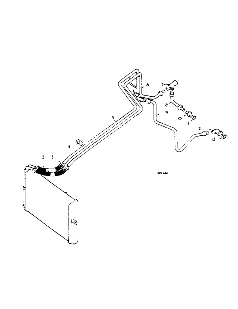 Схема запчастей Case IH 2500 - (06-04) - OIL COOLER, HYDROSTATIC DRIVE TRACTOR Cooling