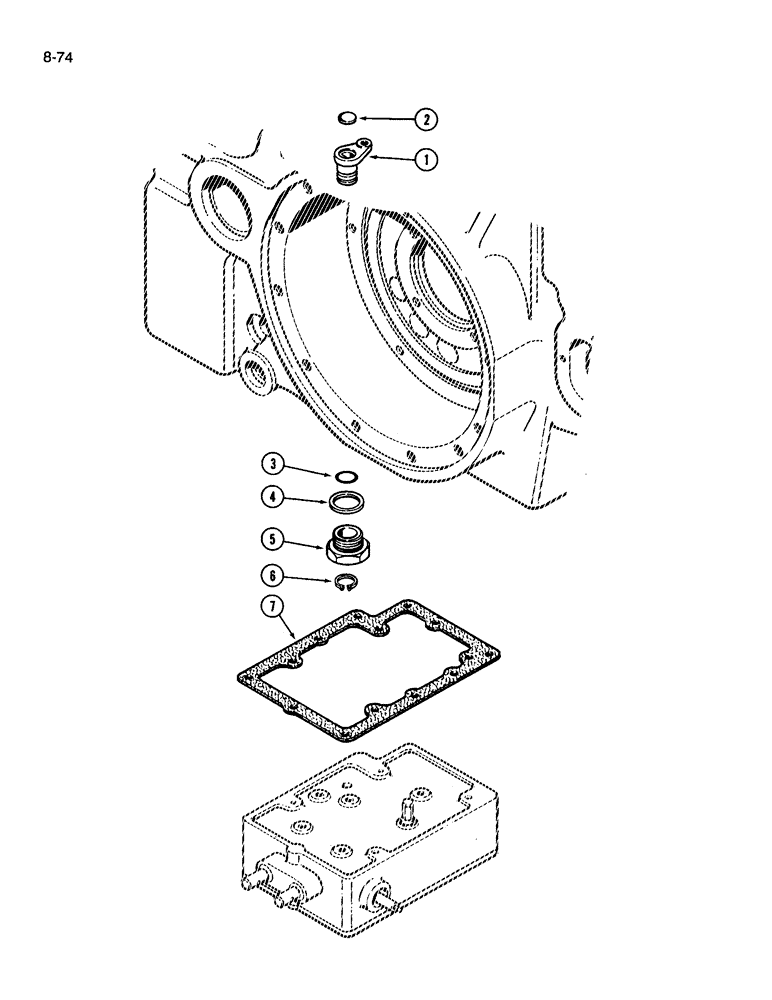 Схема запчастей Case IH 3394 - (8-74) - HITCH SYSTEM, DRAFT CONTROL SENSING LINKAGE (08) - HYDRAULICS