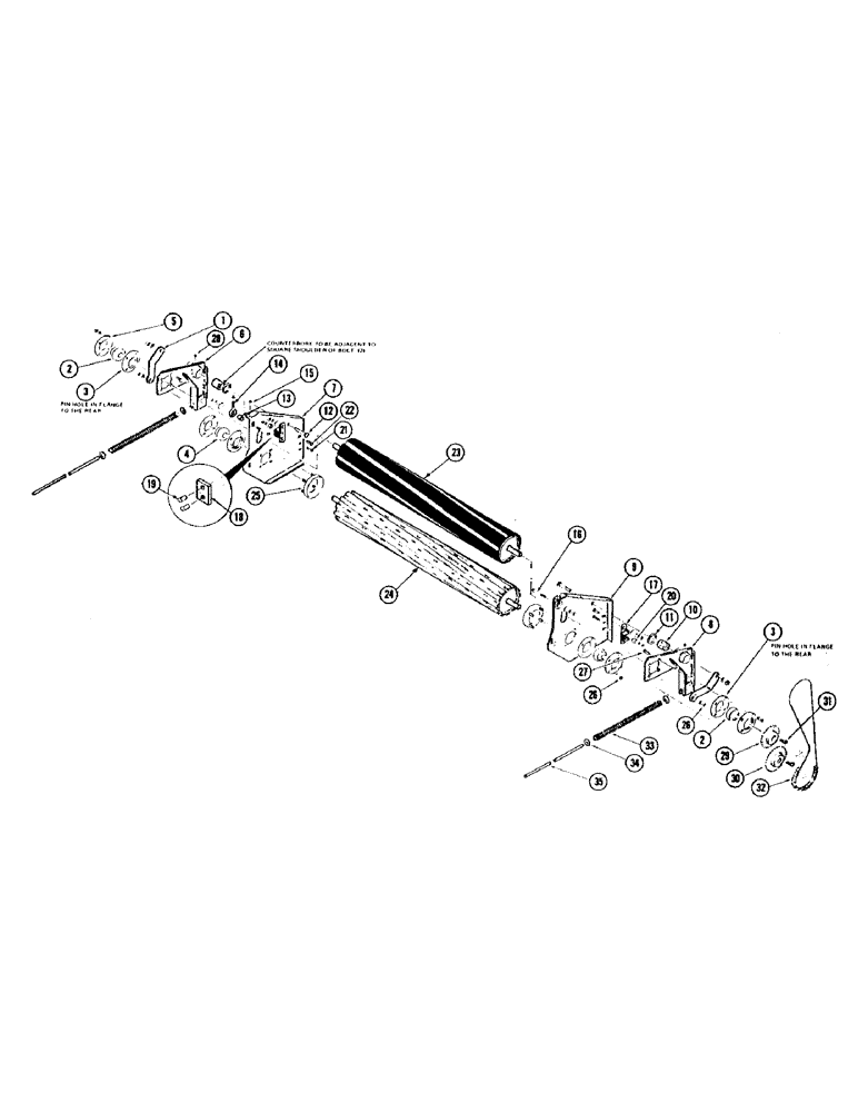 Схема запчастей Case IH 1075 - (094) - HAY CONDITIONER, DRAPER HEADER (58) - ATTACHMENTS/HEADERS