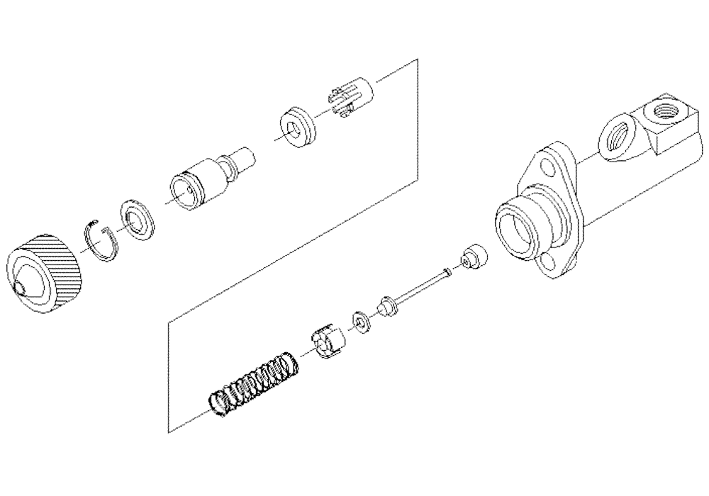 Схема запчастей Case IH 7700 - (A09[07]) - BRAKE MASTER CYLINDER {7000} Mainframe & Functioning Components