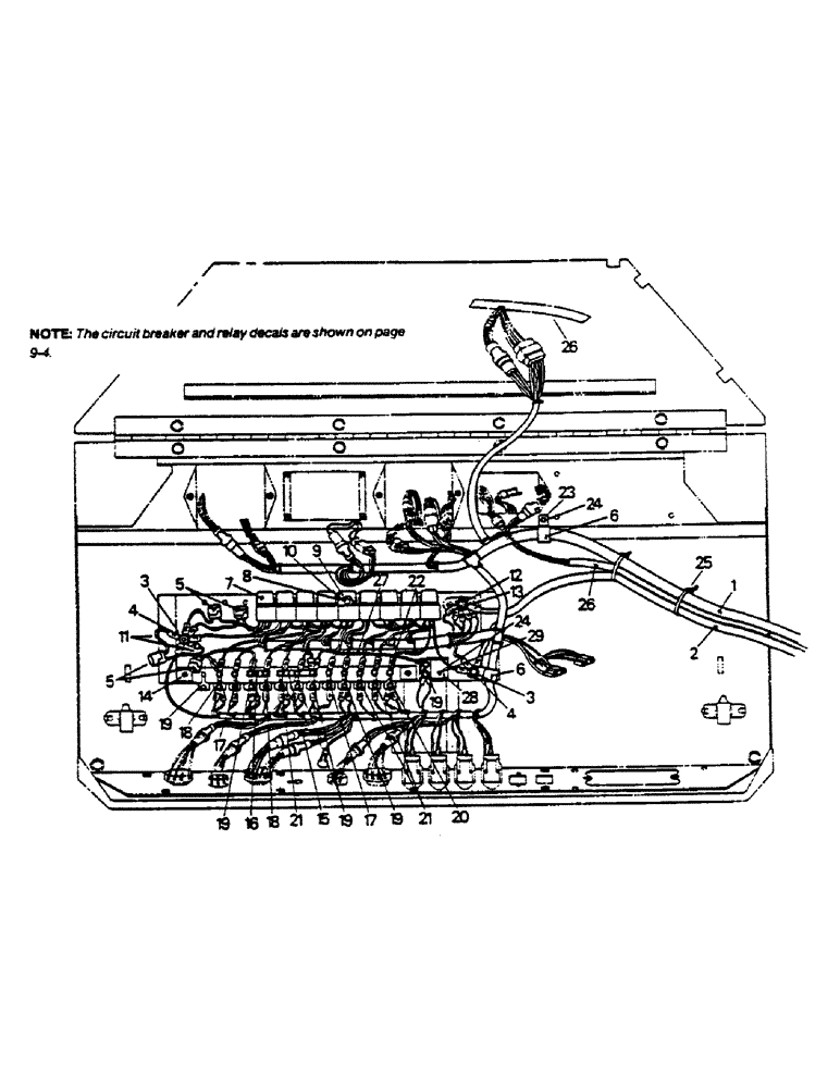 Схема запчастей Case IH 9180 - (02-11) - CAB OVERHEAD ELECTRICAL (06) - ELECTRICAL