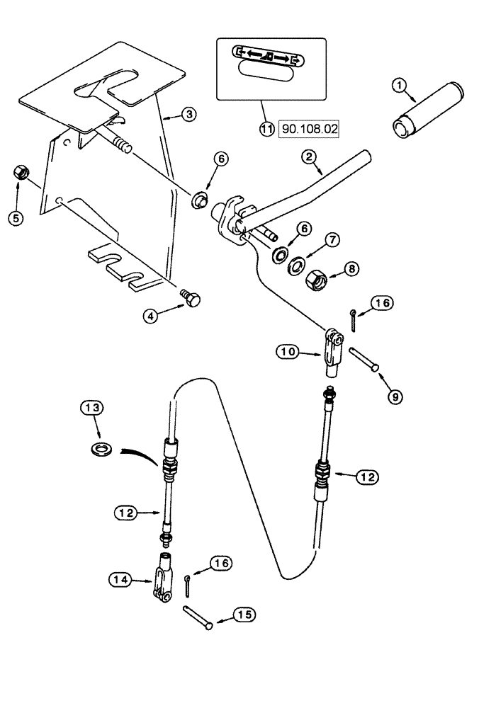 Схема запчастей Case IH 625 - (60.600.01) - AUXILIARY DRUM DRIVE CONTROL (60) - PRODUCT FEEDING