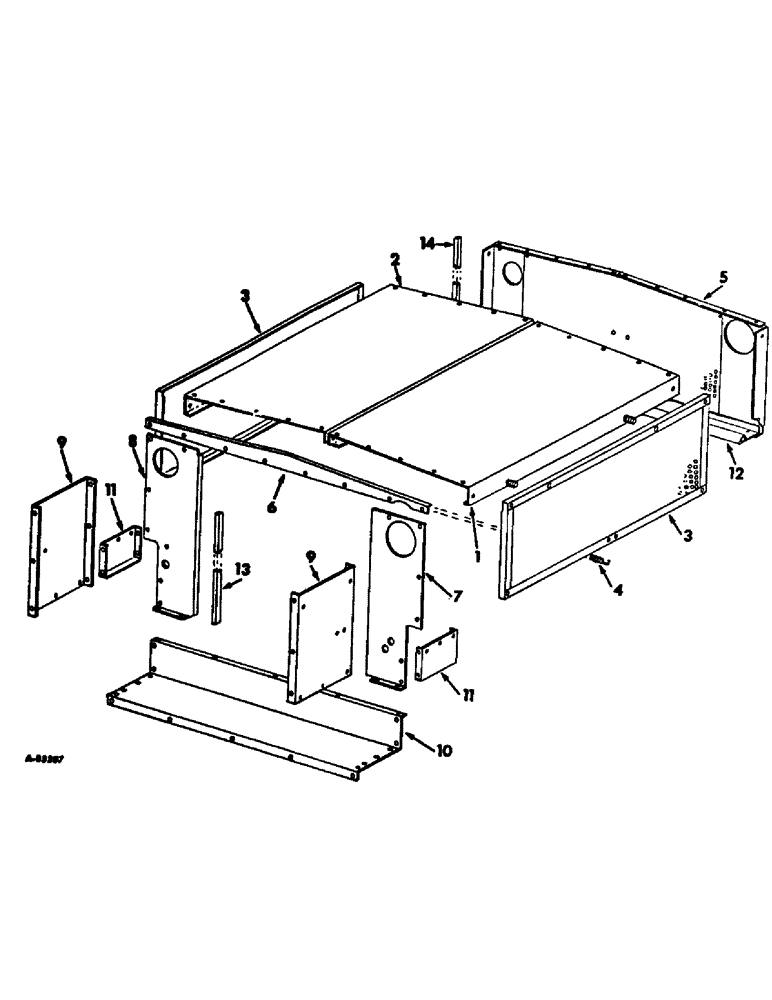 Схема запчастей Case IH 95 - (06-3) - COOLING, RADIATOR COVERS AND SCREENS Cooling