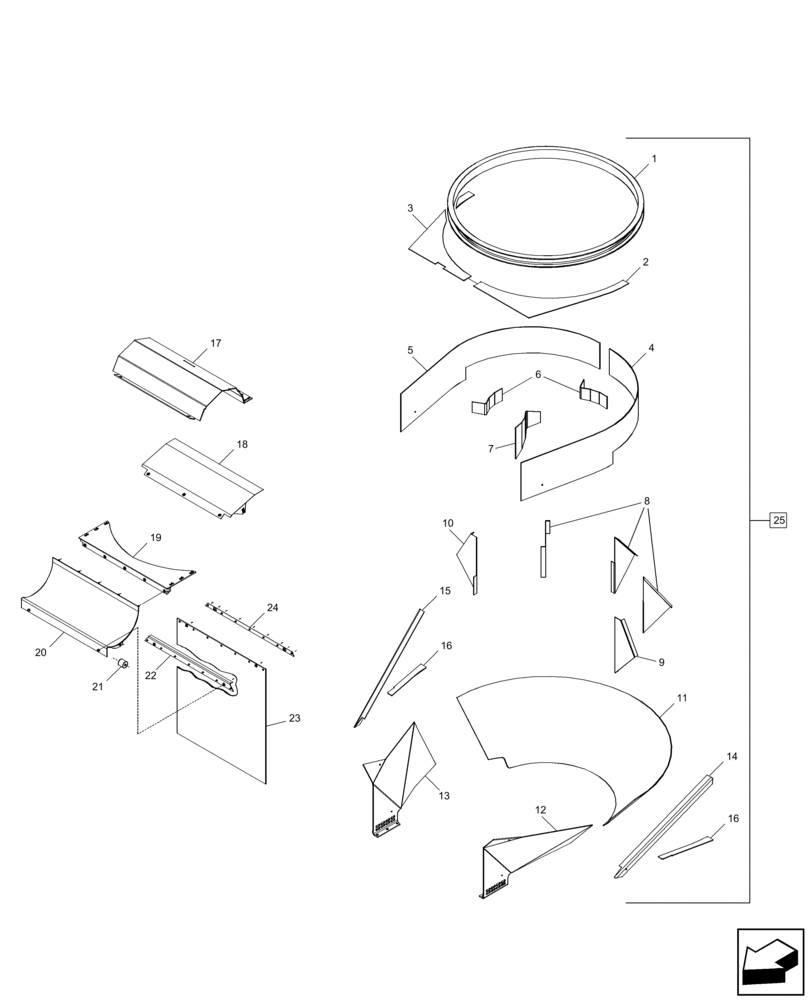 Схема запчастей Case IH A8000 - (74.204.AA[01]) - PRIMARY EXTRACTOR (74) - CLEANING