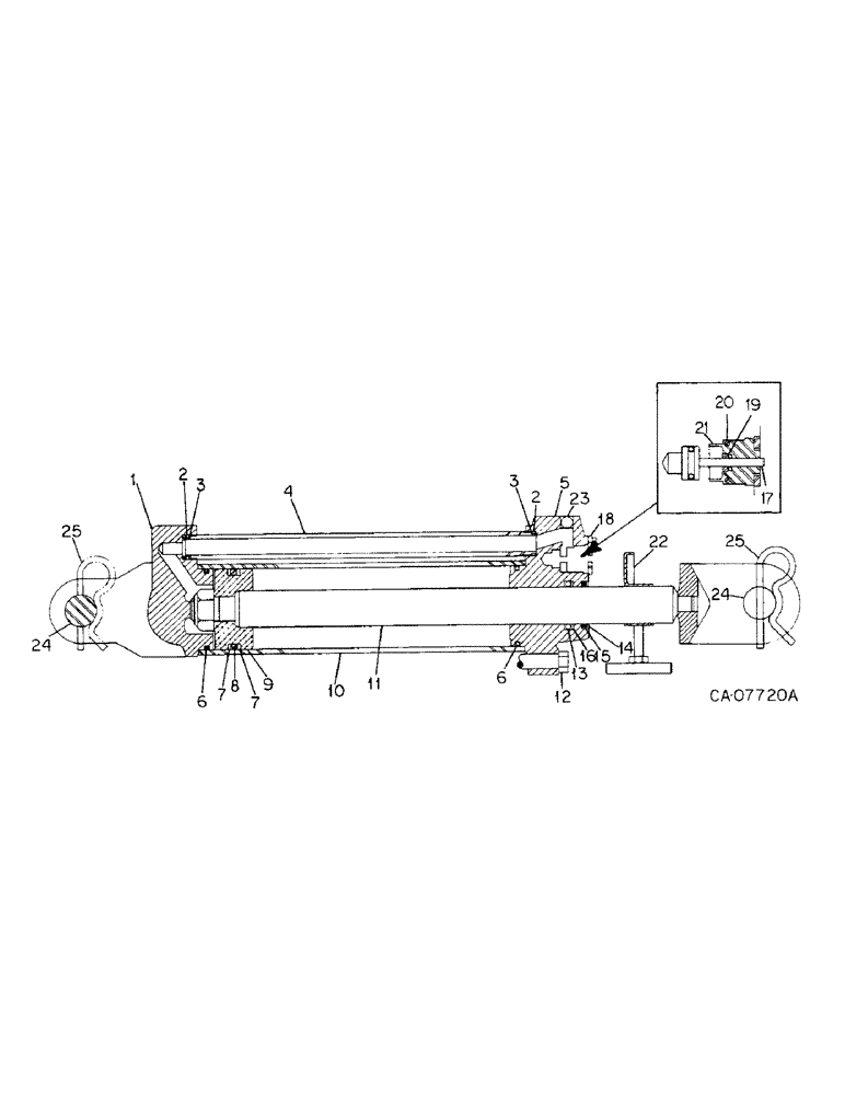 Схема запчастей Case IH 800 - (05-30) - WHEELS HYDRAULIC CYLINDER 2-1/2 X 8 IN. DOUBLE ACTING UNITS H J K L N P Q & R BUILT 1981 AND 1982 (06) - POWER TRAIN