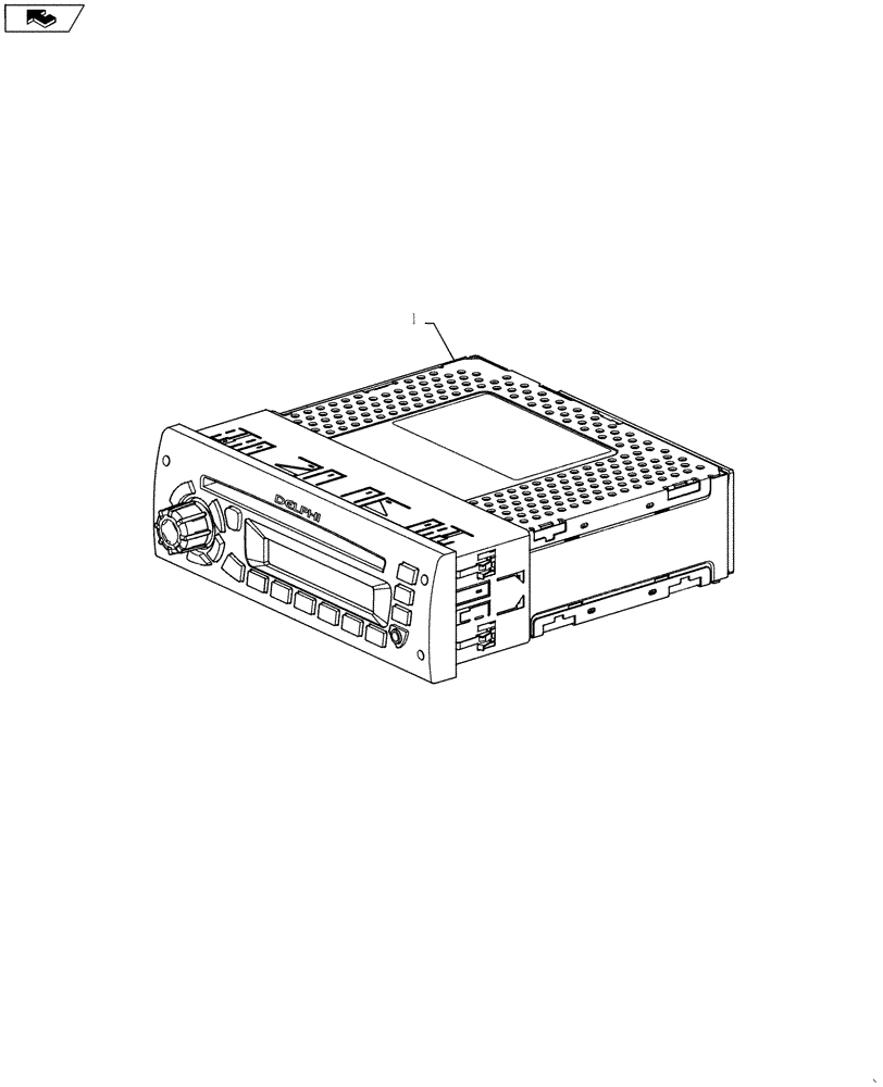 Схема запчастей Case IH TITAN 3030 - (55.510.04) - RADIO (55) - ELECTRICAL SYSTEMS