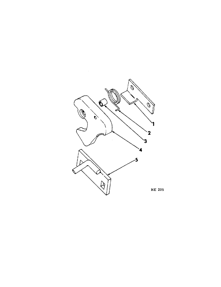 Схема запчастей Case IH 300 - (42[A]) - FERTILIZER HOPPER LID FASTENER 