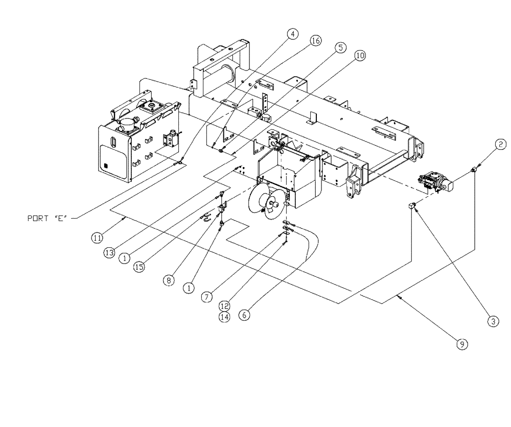 Схема запчастей Case IH 438 - (21-011) - PRESSURE WASHER HYD GROUP Pressure Washer