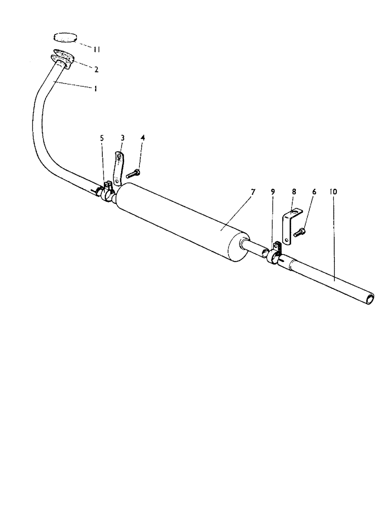 Схема запчастей Case IH 880A - (020) - DOWNSWEPT EXHAUST, U726 (01) - ENGINE