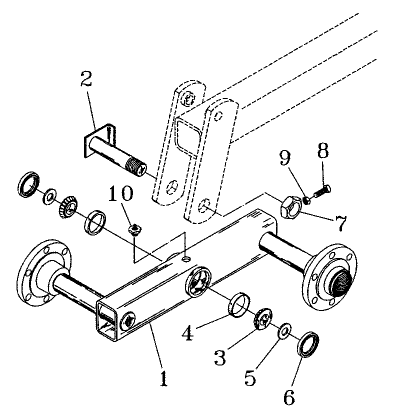 Схема запчастей Case IH NPX5300 - (44.100.01) - NPX5300 WALKING AXLE ASSEMBLY (09) - CHASSIS/ATTACHMENTS