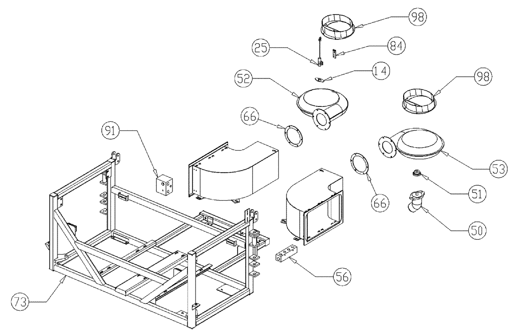 Схема запчастей Case IH 437 - (01-007[02]) - CONVEYOR GROUP, FLEX-AIR Basic Unit