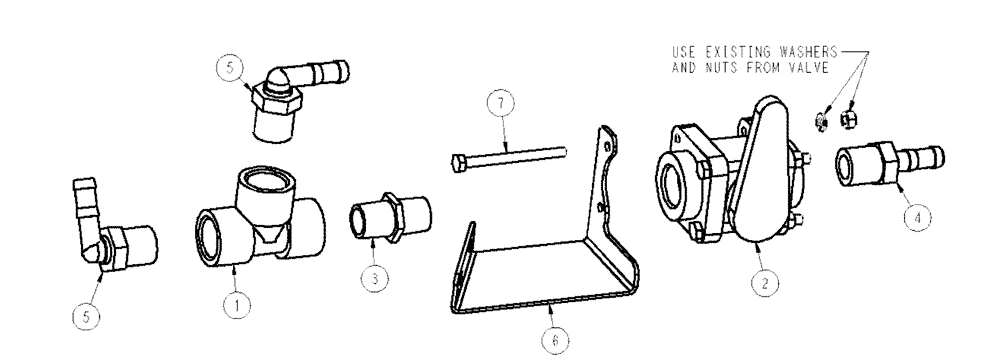 Схема запчастей Case IH SPX3200 - (11-010) - CHEMICAL INDUCTOR RINSE VALVE GROUP Options