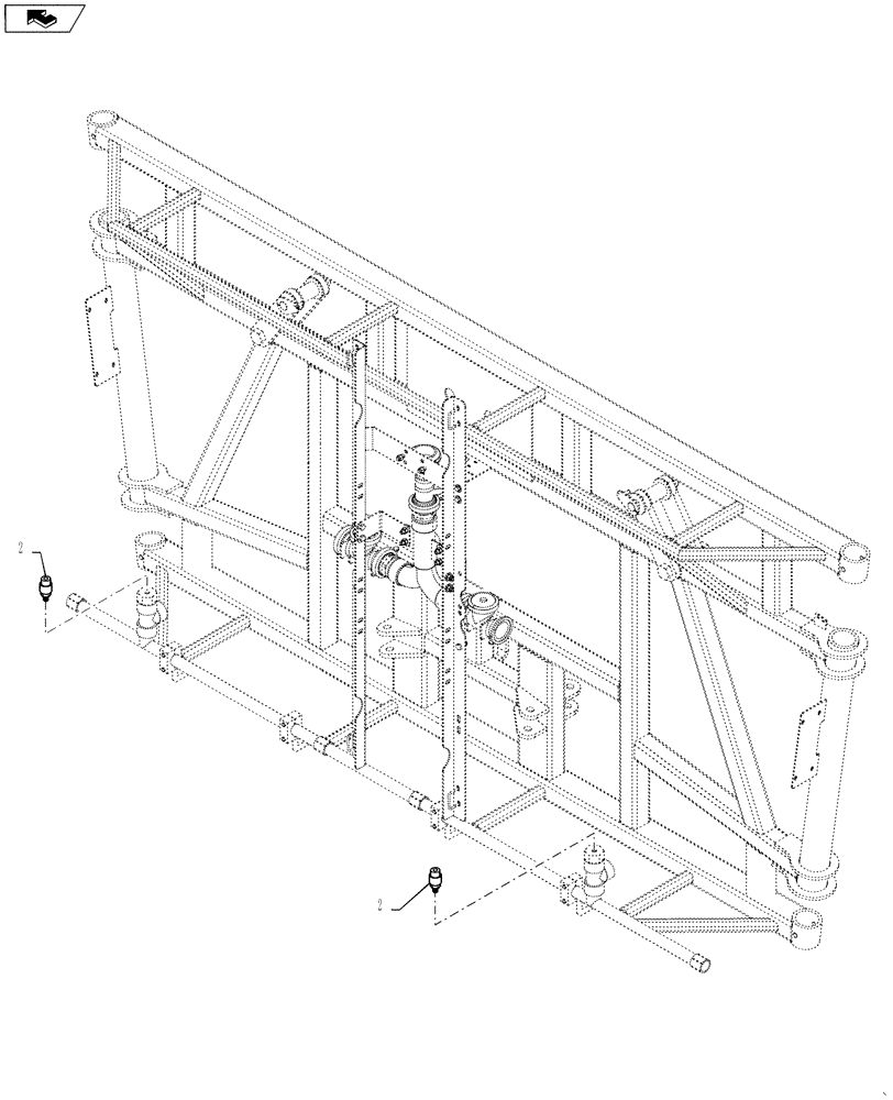 Схема запчастей Case IH 4420 - (09-095) - ELECTRICAL, 6 SECTION PLUMBING, CS Liquid Plumbing