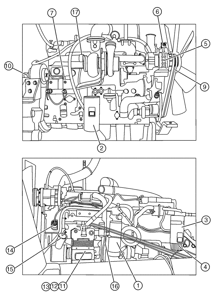 Схема запчастей Case IH FLX4300 - (02-002[02]) - ENGINE REPLACEMENT PARTS (FLX4375) (01) - ENGINE