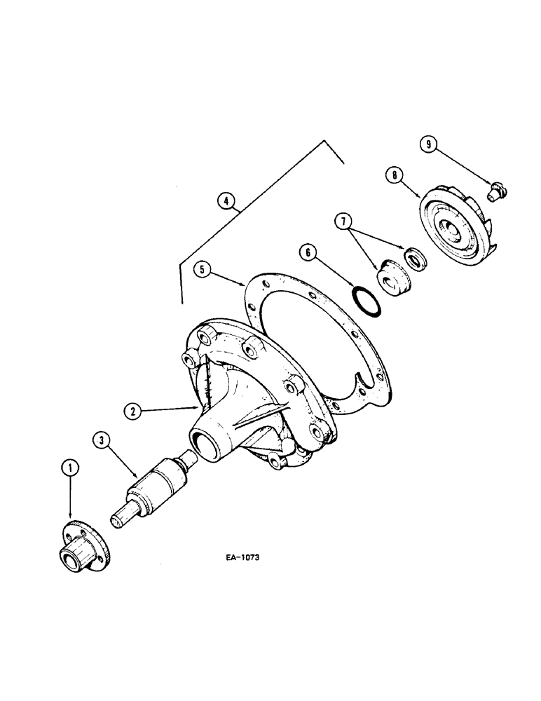 Схема запчастей Case IH 248 - (2-030) - WATER PUMP (02) - ENGINE