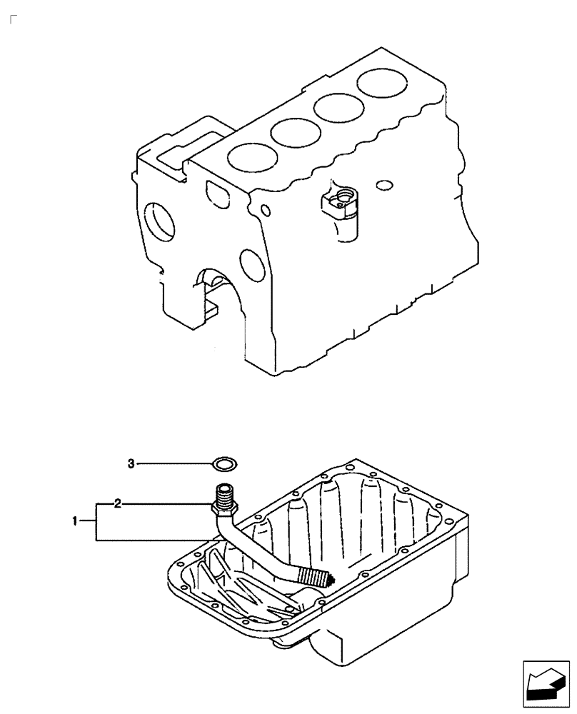 Схема запчастей Case IH FARMALL 35B - (10.210.01) - OIL STRAINER (10) - ENGINE