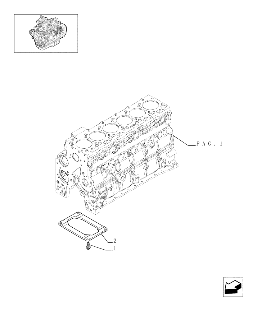 Схема запчастей Case IH F4GE9684C J600 - (0.04.0[02]) - CRANKCASE (504080074) 