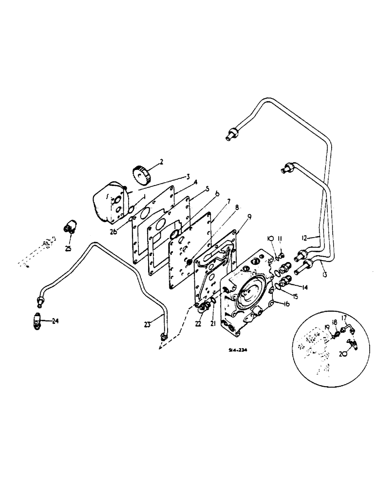 Схема запчастей Case IH 474 - (10-02) - HYDRAULIC POWER SUPPLY AND MULTI CONTROL VALVE (07) - HYDRAULICS