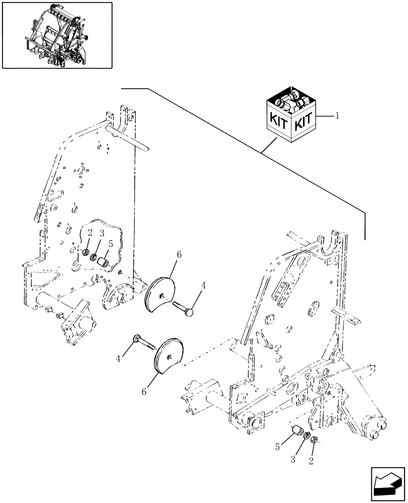 Схема запчастей Case IH RBX553 - (18.41) - INFEED DISC KIT (18) - ACCESSORIES