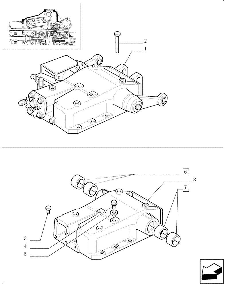 Схема запчастей Case IH JX80U - (1.82.0[01]) - LIFT - COVERS (07) - HYDRAULIC SYSTEM