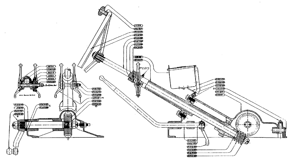 Схема запчастей Case IH L-SERIES - (075) - STEERING GEAR ASSY. WORM AND WORM WHEEL TYPE (PRIOR TO TRACTOR NO. 4402720) (05) - STEERING
