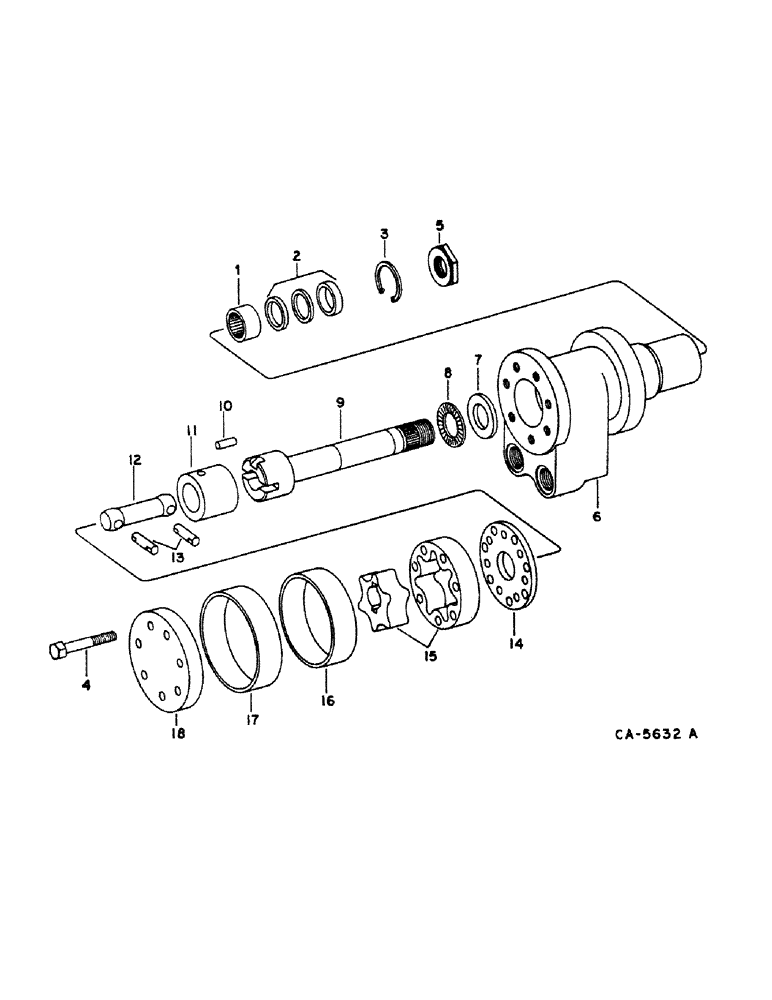 Схема запчастей Case IH 1440 - (10-35) - HYDRAULICS, STEERING HAND PUMP, S/N 20000 AND BELOW (07) - HYDRAULICS