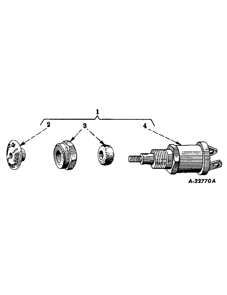 Схема запчастей Case IH FARMALL MD - (165) - ELECTRICAL SYSTEM, CARBURETED AND DIESEL ENGINE, BATTERY IGNITION SWITCH (06) - ELECTRICAL SYSTEMS