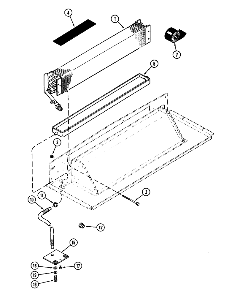 Схема запчастей Case IH 3294 - (9-472) - CAB, AIR CONDITIONING EVAPORATION DRAIN, PRIOR TO CAB S/N 12107380 (09) - CHASSIS/ATTACHMENTS