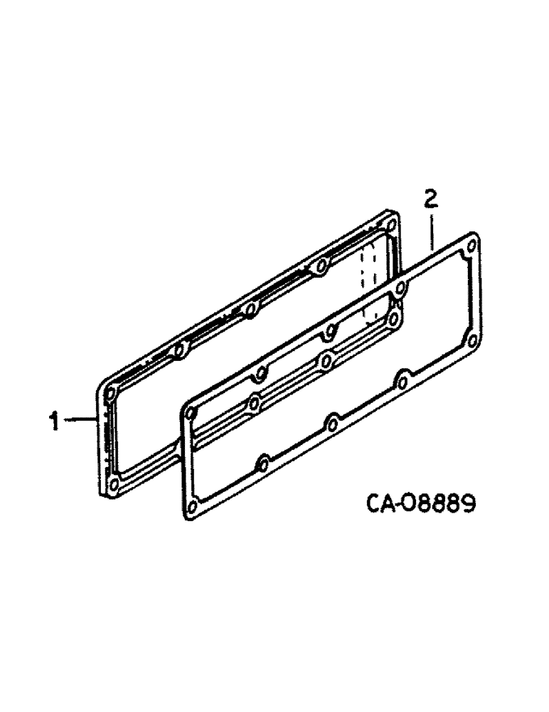 Схема запчастей Case IH 784 - (12-25) - POWER, CRANKCASE SIDE COVER, TRACTORS WITH VALVE COVER BREATHER Power